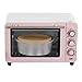 QTFBYT Mini Horno de 15 l, Horno Tostador de encimera de convección, Horno eléctrico pequeño de 1200 W, Horno Multicapa Happy Life