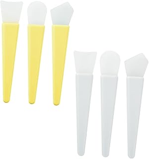 SOLUSTRE Silicone Facial Mask Brush Set 6pcs,...