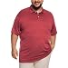 HOdo Big and Tall Mens Polo Shirt Moisture Wicking Sport Golf Shirts Burgundy 5XL