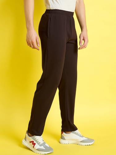 Image of bearbrother Men's Regular Fit Solid Trackpants