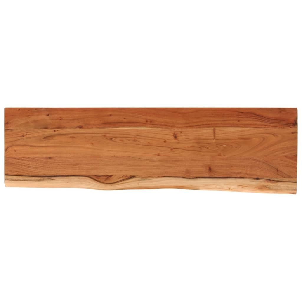 vidaXL Wall Shelf 70x20x2.5 cm Rectangular Solid Wood Acacia Live Edge — image 1