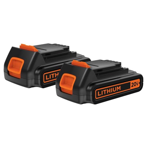 Image of BLACK+DECKER 20V MAX POWERCONNECT 1.5 Ah Lithium Ion Battery, 2 Pack, Cordless Tool Battery Packs, Charger Sold Separately (LBXR20-OPE2)