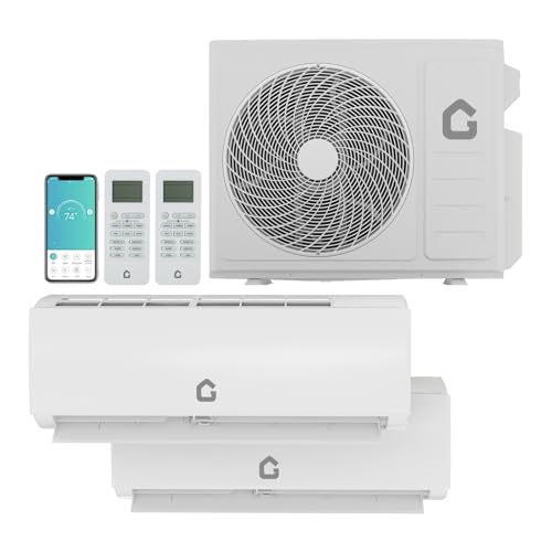 GarveeTech 18K Dual 2 Zone Mini Split Air Conditioner,24 SEER2