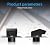 Hon&Guan 6 Inch Removable Roof Vents Roof Dryer Vent Cap for Houses Galvanized Steel 6 Inch Exhaust Vent for Ventilation System-with Damper, Black.