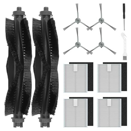 Image of L60 Accessories Kit Compatible with Eufy L60 / L50 Vacuum Robot, 2 Roller Brushs, 4 HEPA Filters, 4 Side Brushs, 1 Clean Tool, 1 Screwdriver for Eufy L60 / L50 Replacement Parts
