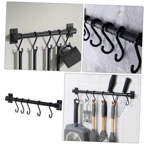 VILLFUL 1 Conjunto Cabide Porta-utensílios Para Pendurar Na Parede Gancho De Ferramenta De Cozinha S