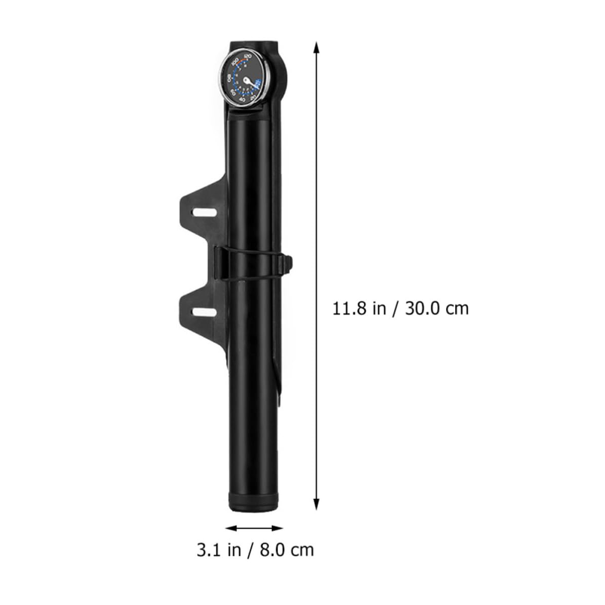 GLEAVI Gonfleur de Pneus Portable Compresseur D'air Électrique en Alliage D'aluminium Noir, Pompe à Vélo Haute Pression, Léger et Compact, pour Valves Presta et Standard