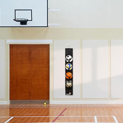 TJHDSF Suspension Ball aufbewahrung,Abnehmbare Ballständer,Bälle aufbewahrung Organizer,Ballaufbewahrung Outdoor,Wand hängender Ballhalter,Aufbewahrung von Basketball,Fußball,Volleyball und Tennis