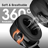 ProCase Professional Ear Defenders Adults, SNR 36 dB Autism Noise Cancelling Headphones Hearing Protection Ear Protectors Soundproof Earmuffs for Shooting Construction Work Mowing -Black - Image 7
