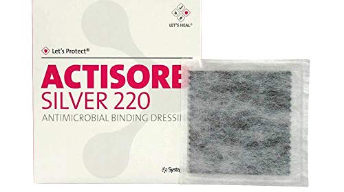 Actisorb 220 Silver 10.5x10.5 cm Sterile Compresses Pack of 10
