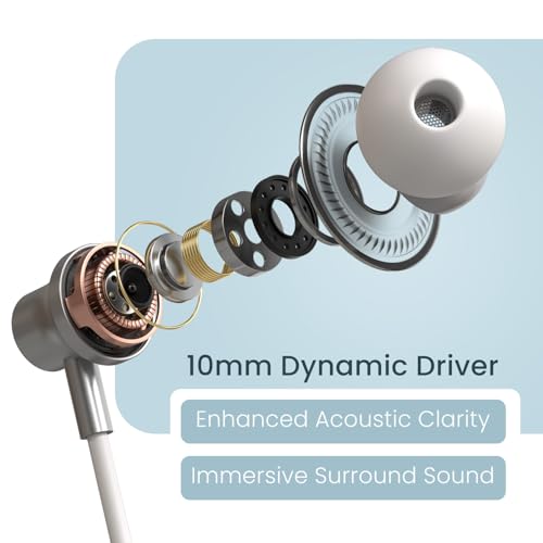 Image of Portronics Harmonics Y5 Bluetooth Wireless In Ear Earphone with strong Clip, Upto 24 Hour Playback,Dual Pairing, HD Clarity Mic, Transparent Design,Magnetic Buds, Bluetooth V6.0,Type C Charging(White)