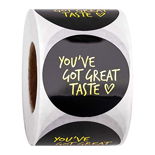 Sticker You've Got Great Taste emballage cadeau personnalisé - Lot de 500