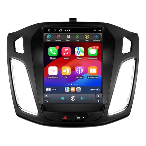 Ossuret Autoradio pour Ford Focus 3 MK3 (2011-2019), 9.7 Pouces Android 14 écran Tactile 2+32 Go Navigation GPS avec Carplay Android Auto WiFi Bluetooth USB Commande au...