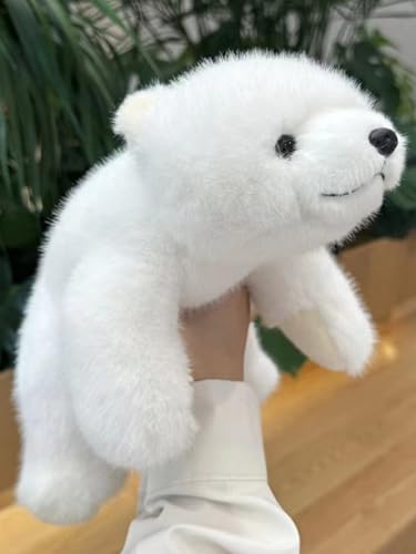 Peluche ours polaire blanc ultra douce et réconfortante de 45cm