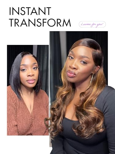 Image of LUVME HAIR 7x6 HD Lace All-Day Comfort Wig 200% Density Hair PartingMax Lace Wigs Highlight Color Loose Body Wave Lace Front