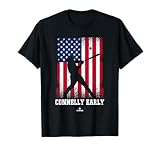 American Flag Swing Connelly Early Prospect Baseball Fan T-Shirt
