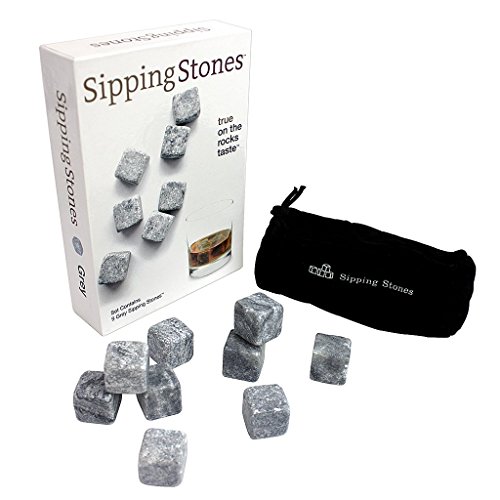 Set of 9 Grey Whiskey Chilling Stones