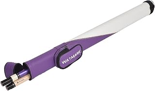 WAYMARK Billiard/Pool Cue 1x1 Hard Case, Holds 1 Complete 2-Piece (1 Butt/1 Shaft) Cue Stick Carrying Case(Purple+White)