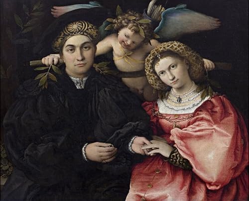 Tableau Portrait de Marsilio Cassotti pour décoration murale de salon chic et élégant