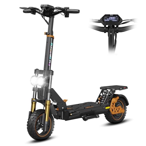 Ruitoo M5 Pro Elektrische Steppen, Opvouwbare Scooter voor Volwassenen, 48V 20.8Ah Batterij, 70-80KM Max Actieradius, 3 Snelheidsmodi, All Terrain Banden, Slimme Weergave, Gemakkelijk Opvouwbaar