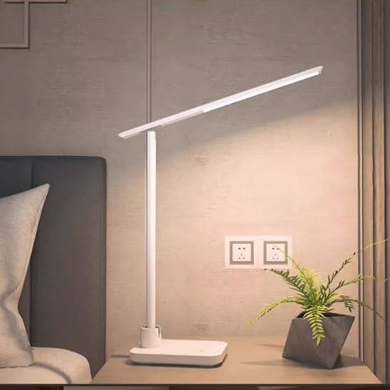 Lampada da Scrivania Lampada da scrivania a LED, lampada da scrivania dimmerabile 4000K, lampada di protezione degli occhi touch da 12 W con attenuazione continua, luce notturna, timer automatico da 4