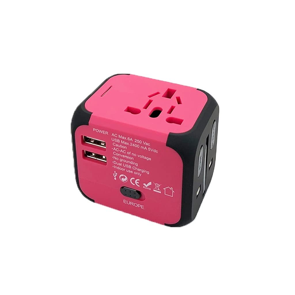 Adaptateur de Voyage Double USB Tout-en-Un chargeurs de Voyage dans Le Monde Entier adaptateurs Adaptateur de Prise Internationale pour Les Voyages dans Le Monde Entier
