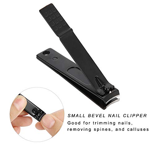 Pedicure-manicure-tool, zwarte teennagelsnijder, antiroest voor nagelknipper - Afbeelding 8