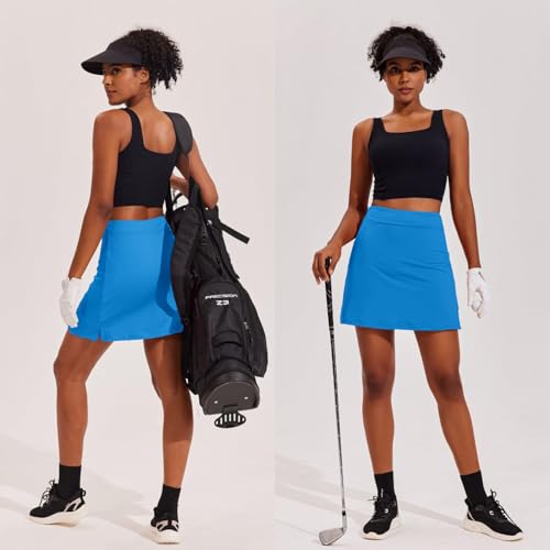 Image of Ekouaer 16 inch Golf Skorts for Woman with Inner Pockets Silicone Grippers Tennis Skirt Quick Dry Athletic Pickleball Skort