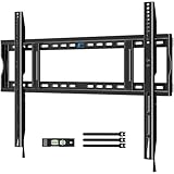 Heavy Duty TV Wall Mount for 48-150 inch Large TVs up to 330 LBS & 900x600mm Vesa, Fixed Low-Profile Slim TV Mount Wall Bracket Fit 16" 24" 32" Wood Studs, For Most 65+ 75+ 85 86 90 98 100 120 150 TVs
