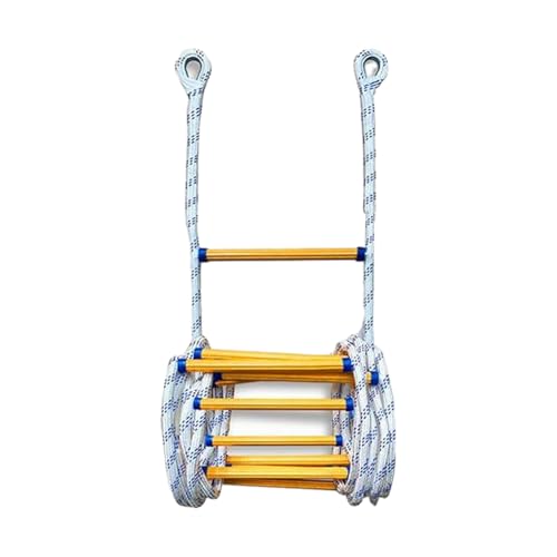 ALCXAZS Safety Portable Fire Escape Ladder For Emergency Situations Ladder Safety Rope Rope Stable Fixation Polyester