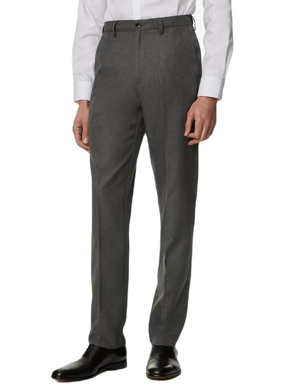 marks & spencer Men's Mid Rise Regular Casual Pants-picture-36