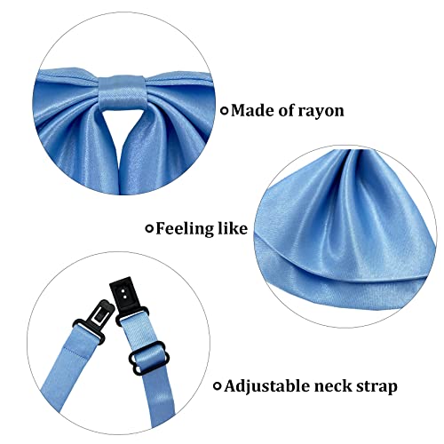 Silk Women Casual Bow Tie, Pre-Tied Japanese Kawaii School Girl Uniform Anime Bowtie For Lolita Floppy Necktie Fwbt-1 (Sky Blue) #TOP4
