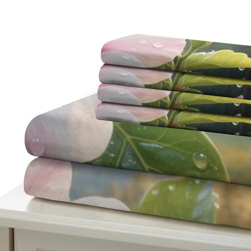 Parure de lit Hibiscus fermeture éclair cachée microfibre - 6