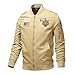Produktbild Liu Song Militärjacke Herren Bomberjacke Baumwolljacken Aurumn Winter Herren Oberbekleidung Casual Herren Jacken Herren Mäntel Herrenbekleidung   - 9818-Khaki,4XL