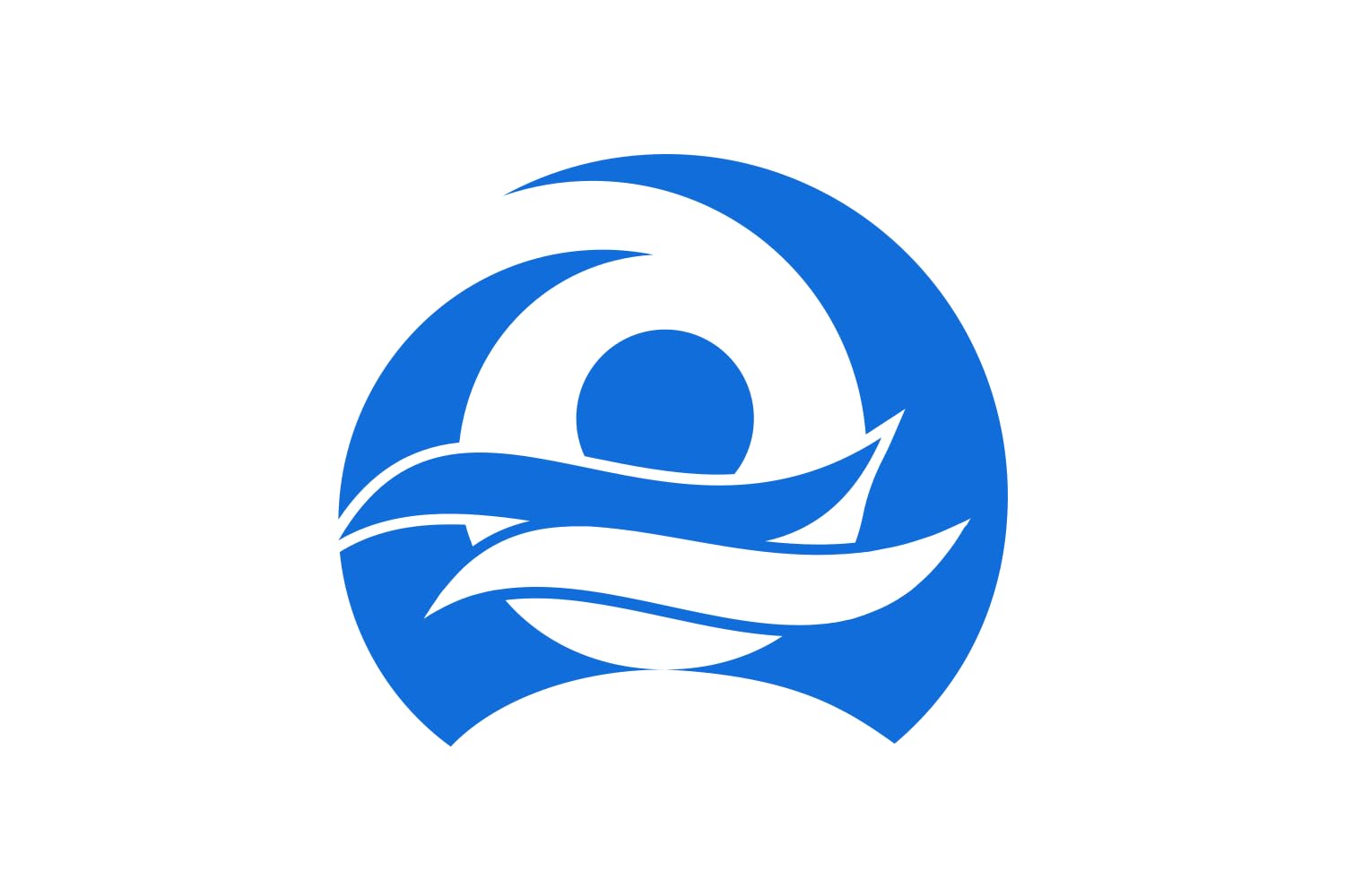 Drapeau Yakumo Hokkaido grand format pavillon officiel ville japonaise