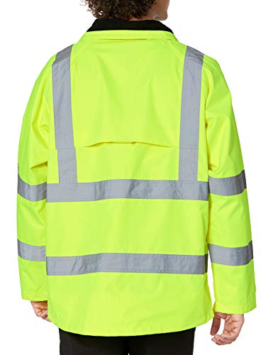 Viking Professional Journeyman 300 Denier Trilobal Rip-Stop Waterproof Hi-Vis Safety Rain Jacket with 2” Reflective Tape3