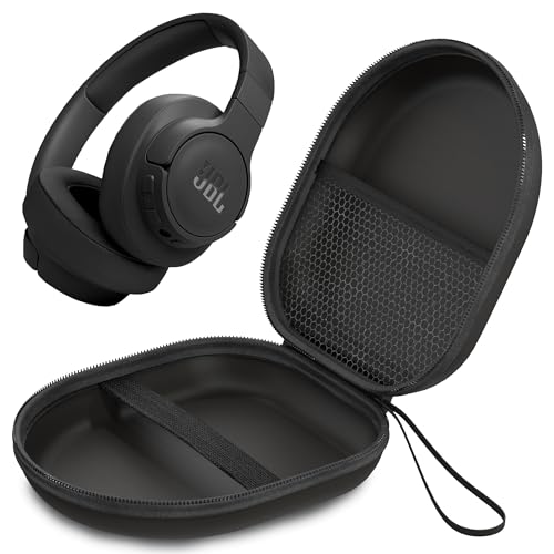 Image of Sounce Headphone Case for JBL Tune 770NC Wireless Headphone | Portable Carrying Case Cover | Hard EVA Shell Travel Storage Case with Shockproof, Waterproof, and Premium Protective Cover - (Black)