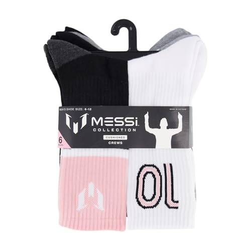 Mens Lifestyle Crew Socks, 6-pack, Soft & Stretchy, Comfortable4