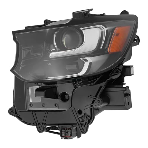 Carlaihu For 2024 2025 Mazda CX-90 LED Headlight Headlamp Assembly w/o AFS&DRL Left Driver Side Black Housing Clear Lens Replaces KR9D51040