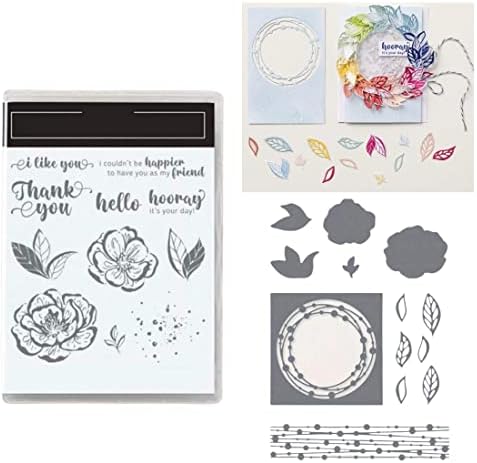 WYFDC Stamps and Dies for Card Making, 2023 Version DIY Scrapbooking Arts Crafts Stamping Supplies, Card Making Supplies, , Stamp and Die Sets for Christmas, Thanksgiving, Halloween (5618)