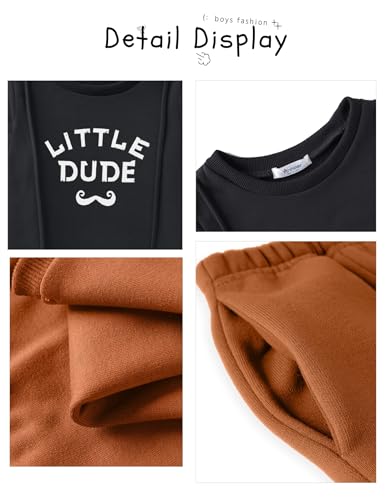Image of Toddler Boys boys sets ,Long Sleeve Fleece Fall Winter boys sweatsuit