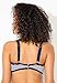 Swimsuits For All Women's Metallic Lurex U-Wire Bikini Top - 12, Navy Lurex Stripe (Plus