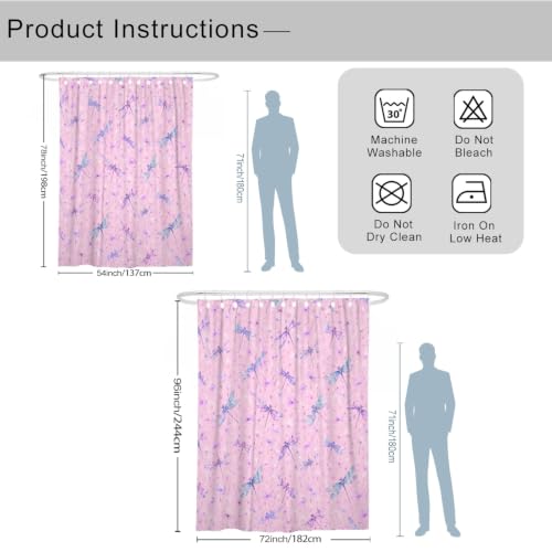 Rideau de douche extra long 183x243 cm lavable avec crochets