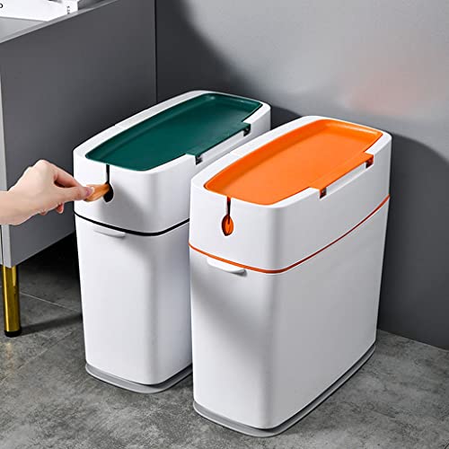 Caneca de basura rectangular con cuerda para cocina y hogar miniatura 7