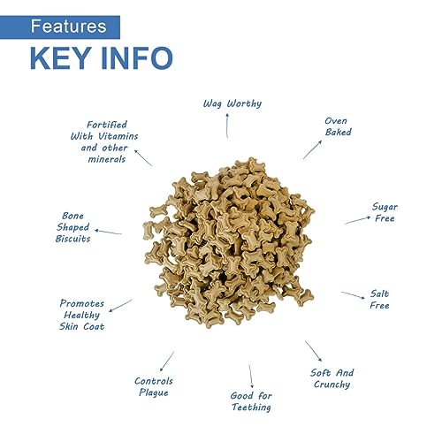 Image of Chicken Flavour Real Chicken Dog Biscuit for All Life Stages, 500GM Buy 500GM GET 500 GM Free