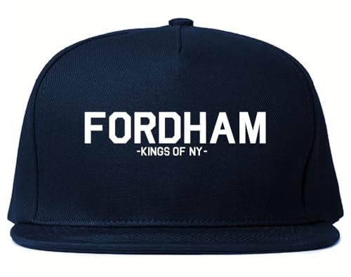 Kings Of NY Fordham Road Bronx New York Adjustable Adult Snapback Hat Navy Blue