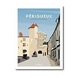 Un objet décoratif idéal pour les amoureux de la Dordogne , les passionnés de patrimoine local et les amateurs de design graphique.