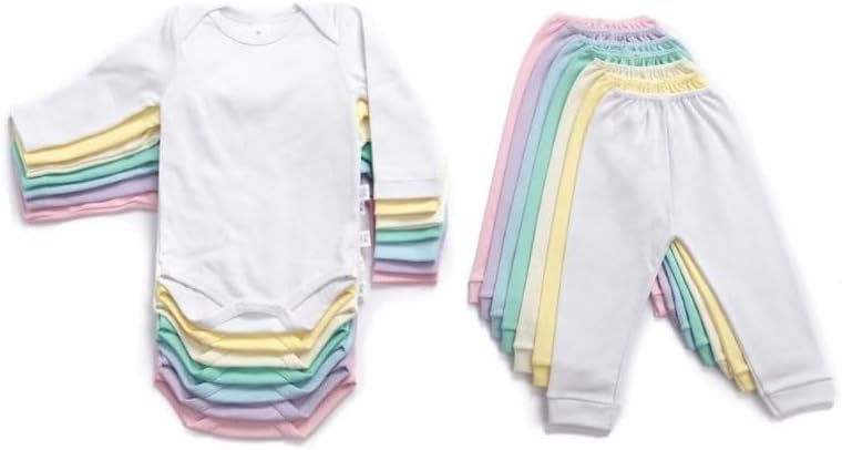 Kit Enxoval 4 peças combinando 100% algodão bebê menino e menina ...