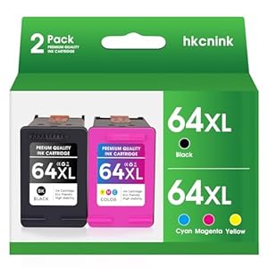 Paquete combinado de cartuchos de tinta 64 64XL de repuesto para HP Ink 64 para HP 64xl Cartucho de tinta negra para HP 64 uso de tinta con HP Envy Photo 7855 Cartuchos de tinta 7200 7455 7858