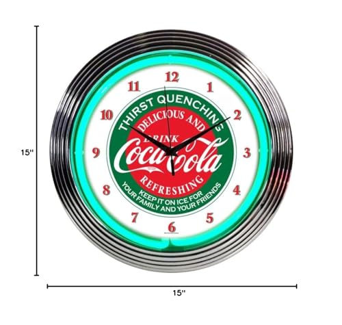 Coca-Cola Evergreen Neon Clock